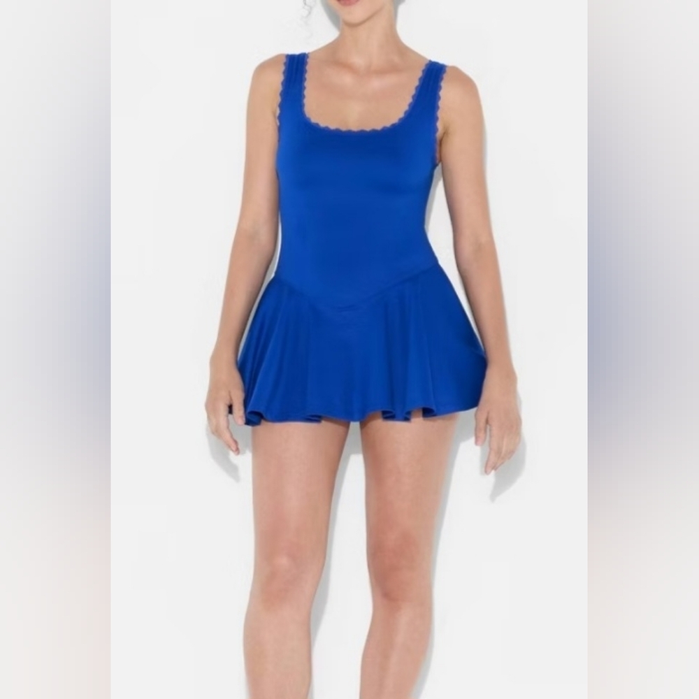 Women's Game Day Lace Drop Waist Mini Skater Dress - Wild Fable - Sz Medium